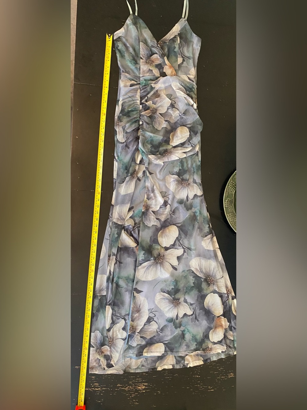 Floral V-Neck Spaghetti Strap Maxi Dress - Picture 8 of 10